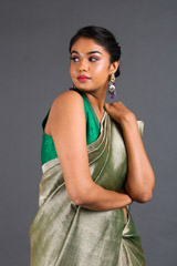 Green Brocade Sareeuntitled (5 of 9)